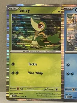 Snivy 001 Tepig 011 Oshawott 021 Holo Lot Black Bolt And White Flare Promo - Image 4