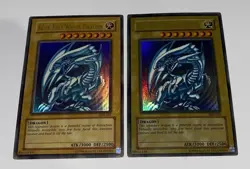 Yu-Gi-Oh! Blue-Eyes White Dragon SDK-001 Rare Lot Of 2 - Image 2