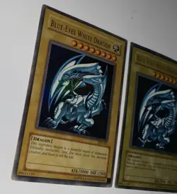 Yu-Gi-Oh! Blue-Eyes White Dragon SDK-001 Rare Lot Of 2 - Image 3