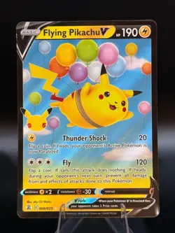 Flying Pikachu V 006/025 Celebrations NM Ultra Rare Pokemon Card - Image 1