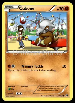 Cubone 77/162 Common BREAKthrough Pokemon MP - Image 1