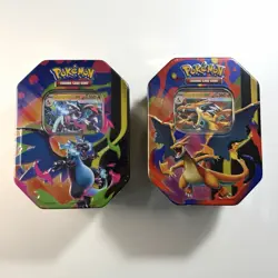 Pokemon TCG Mega Charizard X and Y Tins - Brand New & Sealed - Image 1