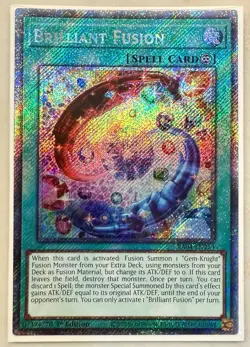 Brilliant Fusion 1st Edition Platinum Secret Rare RA04-EN254 Yu-Gi-Oh! - Image 1
