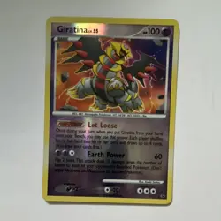 Pokemon TCG Giratina 9/127 Platinum Holo Rare Reverse Holo Basic HP 100 2009 - Image 1
