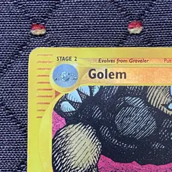 Golem Reverse Holo Expedition Base Set 49/165 Pokemon TCG | Aya Kusube | DAMAGED - Image 3