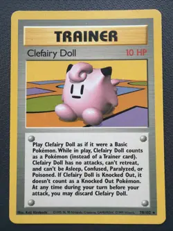 Clefairy Doll Rare Normal Base Set 070/102 LP Pokemon TCG LP - Image 1