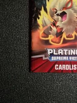 POKEMON PLATINUM SUPREME VICTORS RULEBOOK/CARDLIST ARCANINE/MILOTIC - Image 3