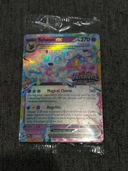 Sylveon EX 041/131 Prismatic Evolutions Stamp Promo Sealed - N/M Pokemon - Image 1