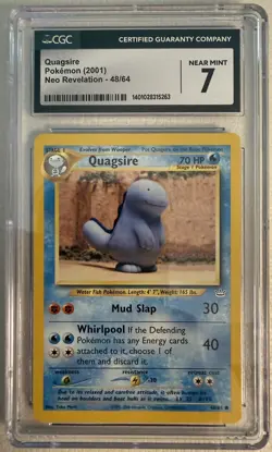 46/64 Quagsire Pokemon 2001 Neo Revelation Vintage Graded CGC 7 - Image 1