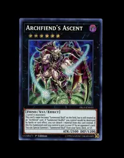 Yu-Gi-Oh! 1st Edition ARCHFIENDS ASCENT SECRET RARE HOLO! NM - Image 1