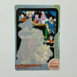 S6830 History of Son Goku 101 Japanese One Piece Morinaga Clear Card YM19 - Image 2