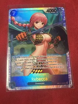 Bandai One Piece CCG Rebecca OP10-058 SR Holo Eng Cost 7 4000 - Image 1