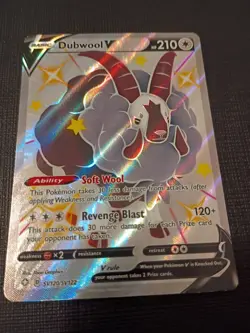 Pokemon TCG Dubwool v Shining Fates Holo Card SV120/SV122 - Image 1