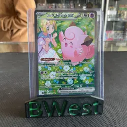 Lillie's Clefairy ex LP MP Journey Together Holo SIR 184 Pokemon Card 184/159 - Image 1