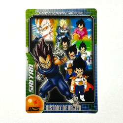 S5978 History of Vegeta No.025 Japanese Dragon Ball x Morinaga Wafer Card A4 - Image 1