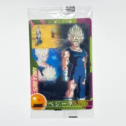 S6915 Majin Vegeta 080 Japanese Dragon Ball Morinaga Clear Card Sealed YM23 - Image 1