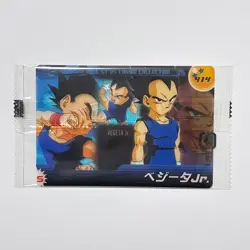 S6914 Vegeta 414 Japanese Dragon Ball Morinaga Clear Card Sealed YM23 - Image 1