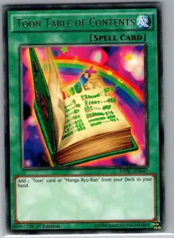 Toon Table of Contents DPBC-EN047 Duelist Pack: Battle City - Yu Gi Oh Card - NM - Image 1