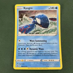 FART DOUBLE WHOLE SWIRL 🌀💫 HOLO BLEED ERROR Kyogre 036/159 Cosmos Card Promo - Image 5
