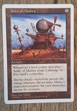 Ankh of Mishra - 1997 5th Edition MTG Magic the Gathering - Excellent - Image 1