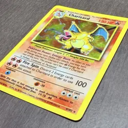 Pokemon Charizard holo Base Set Unlimited 4/102 WotC 1999 vintage rare One owner - Image 4