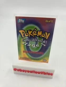 Charizard E6 of 12 Movie Edition #06 Topps 1999 Pokemon PL - Image 2