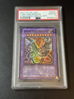 Yu-Gi-Oh! Cyber End Dragon STON-ENSE1 Strike of Neos Promo PSA 10 Pop 15 - Image 1
