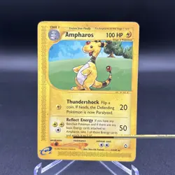 2002 Pokemon TCG Aquapolis Ampharos Non-Holo 1/147 HP - Image 1