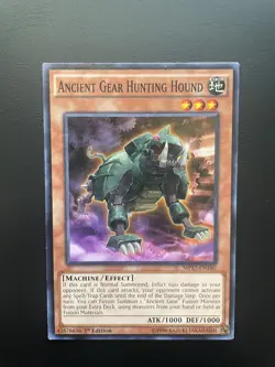 Yugioh Ancient Gear Hunting Hound MP17-EN180 1st Edition Common MP - Image 1