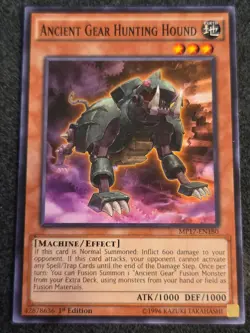 Yugioh Ancient Gear Hunting Hound MP17-EN180 1st Edition Common NM - Image 1