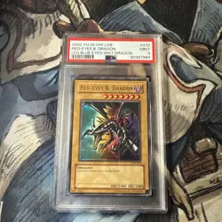 Yugioh Red Eyes Black Dragon Lob PSA 9 - Image 1
