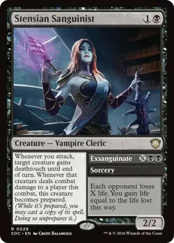 MTG Stensian Sanguinist, NM-Mint, English Commander: Secrets of Strixhaven - Image 1