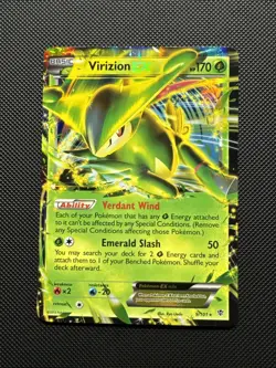 Virizion EX - 9/101 - Pokemon Plasma Blast Black & White Ultra Rare Card NM - Image 1