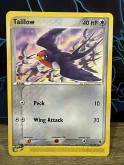 Pokemon 72/109 TAILLOW Ruby & Sapphire Base Set Non Holo Card NM - Image 1