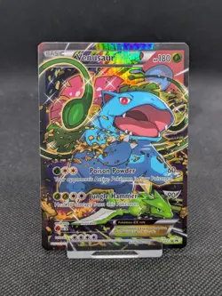 Venusaur EX XY123 Pokemon Black Star Promo Holo Full Art Pokemon LP/Played - Image 1