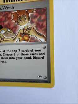 Misty’s Wrath 114/132 LP Gym Heroes Trainer Vintage Pokemon Uncommon - Image 4
