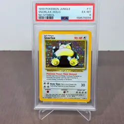 POKEMON JUNGLE 11 SNORLAX HOLO NO SYMBOL 1999 - PSA 6 - Image 3