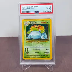 1999 POKEMON GAME VENUSAUR #15 HOLO - PSA 6 - VINTAGE - ONE OWNER - Image 3