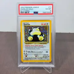 POKEMON JUNGLE 11 SNORLAX HOLO NO SYMBOL 1999 - PSA 6 - Image 3