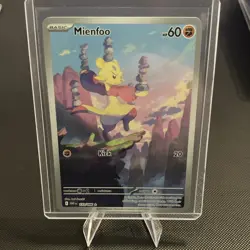 Pokemon Company Mienfoo 133/086 SV White Flare Illustration Rare Holo EN 60HP - Image 1