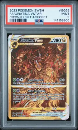 LUCKY PSA 9 Giratina VSTAR GG69 POKEMON Crown Zenith *THE ONE THE ONLY THE TINA* - Image 1