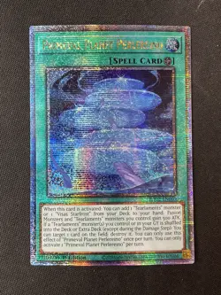 Yugioh #RA02-EN069 Primeval Planet Perlereino 1st Quarter Century Secret Rare NM - Image 1