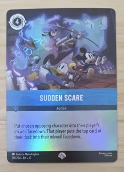 Disney Lorcana Whispers in the Well Sudden Scare 219/204 NM Epic - Image 1