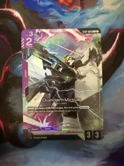 Bandai Gundam Virtue ST07-004 Unit Holo Blocker Gundam War TCG Card - Image 1