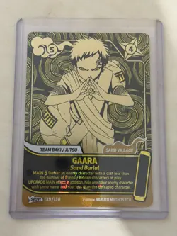 Naruto Mythos TCG Gaara Secret Card 139/130 1st Edition - Image 1
