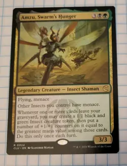 1x Amzu, Swarm's Hunger, Ravnica Clue Edition, Magic MTG - Image 1
