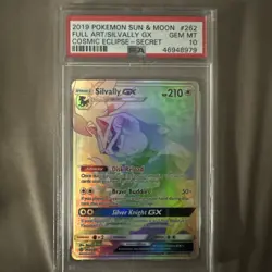 Pokemon TCG Silvally GX Secret Rare Card 262/236 Cosmic Eclipse Holo PSA 10 - Image 1