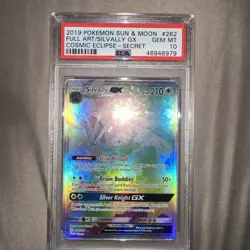 Pokemon TCG Silvally GX Secret Rare Card 262/236 Cosmic Eclipse Holo PSA 10 - Image 3