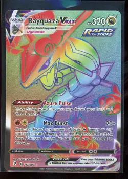 Pokemon TCG - Rayquaza VMAX 217/203 - Rainbow - SWSH Evolving Skies - Near Mint - Image 1