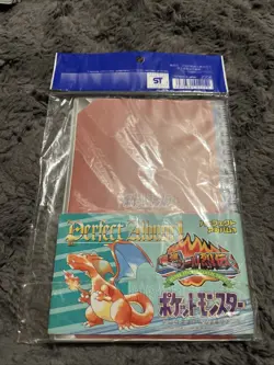 Pokemon Amada Sticker Perfect Album 1 with Mew Gold Rare Sticker - Sealed New - Image 1